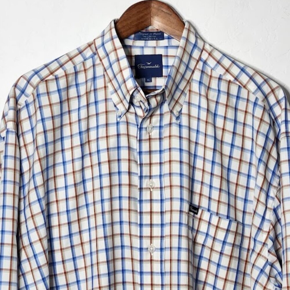 Faconnable Men's Long Sleeve Button-Down Shirt Size XL - Picture 2 of 5